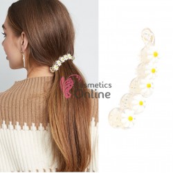 Accesoriu tip banana pentru prins parul din plastic PZS008NN - Transparent cu Model